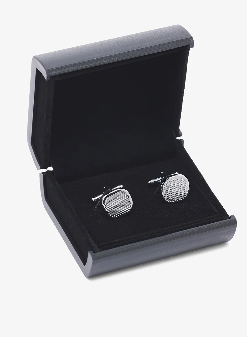 Robert Wood  The Bennett Brothers Textured pattern Square Cufflinks for Men | Best Price UAE